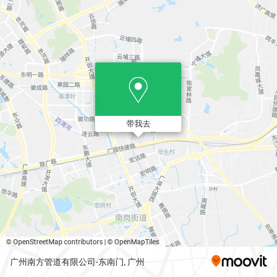 广州南方管道有限公司-东南门地图