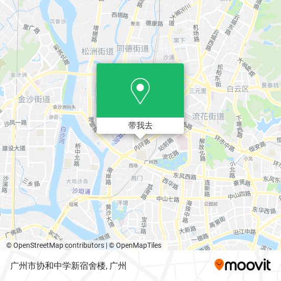广州市协和中学新宿舍楼地图