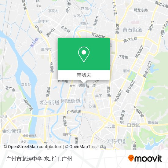 广州市龙涛中学-东北门地图