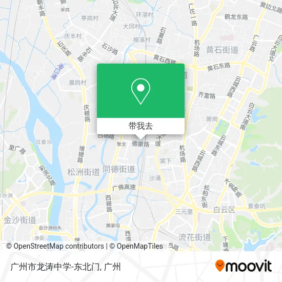 广州市龙涛中学-东北门地图