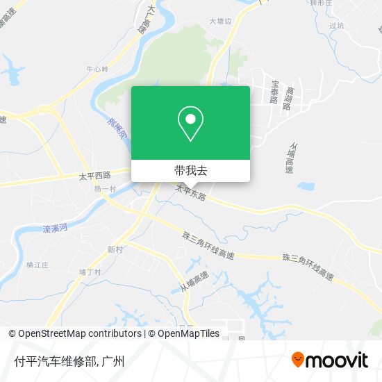 付平汽车维修部地图