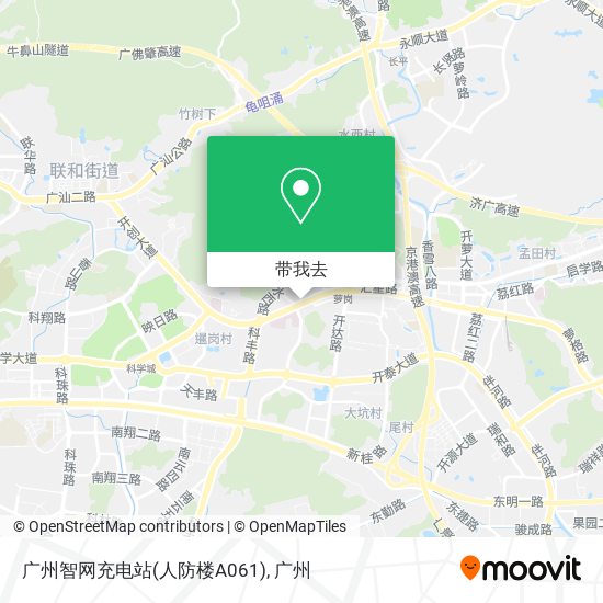 广州智网充电站(人防楼A061)地图