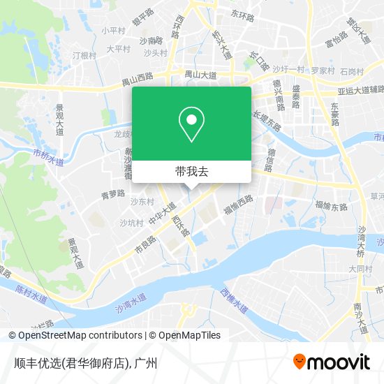 顺丰优选(君华御府店)地图