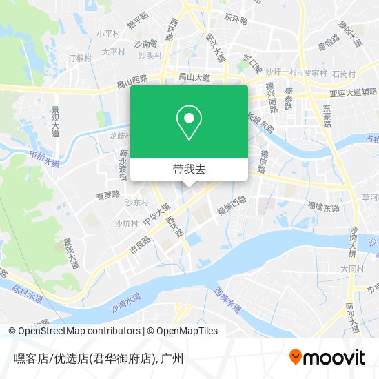 嘿客店/优选店(君华御府店)地图