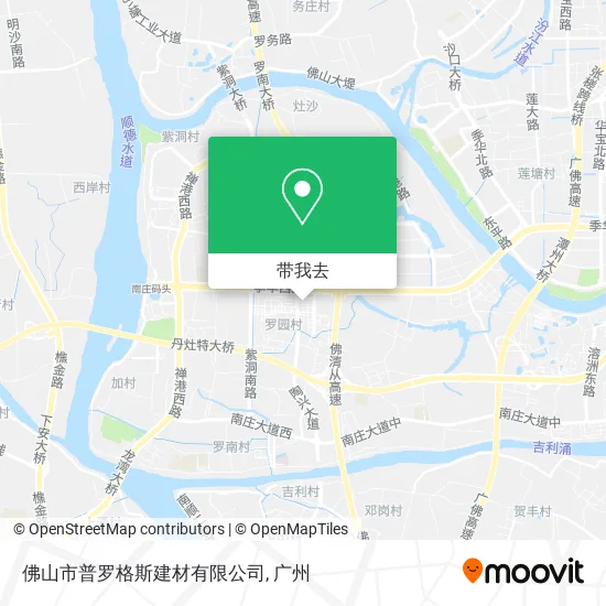 佛山市普罗格斯建材有限公司地图