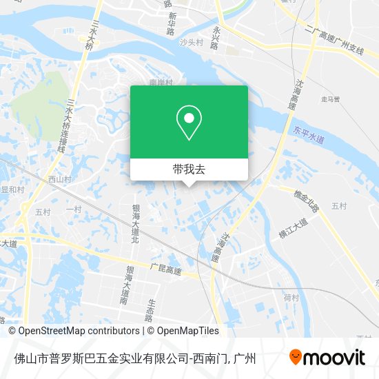 佛山市普罗斯巴五金实业有限公司-西南门地图