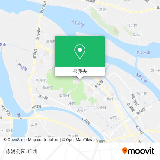 豸浦公园地图