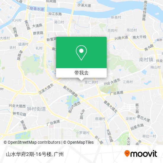 山水华府2期-16号楼地图