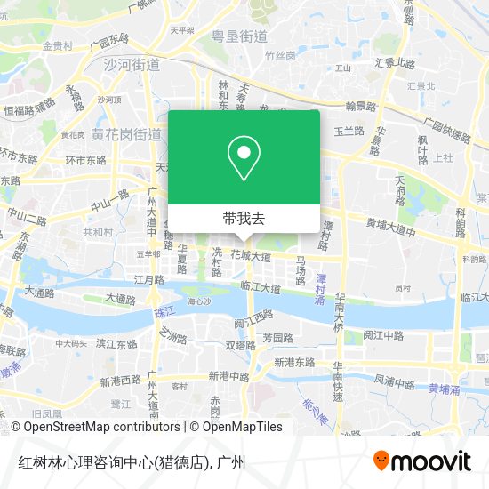 红树林心理咨询中心(猎德店)地图