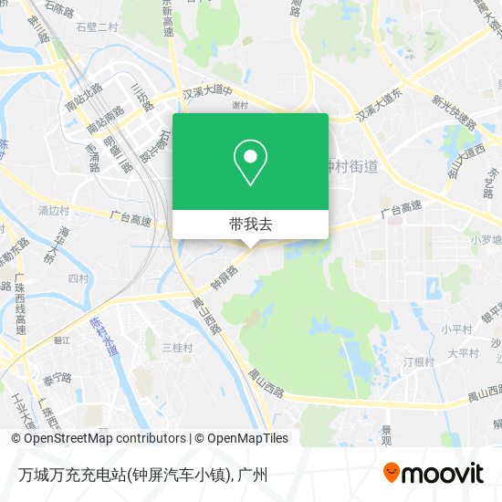 万城万充充电站(钟屏汽车小镇)地图