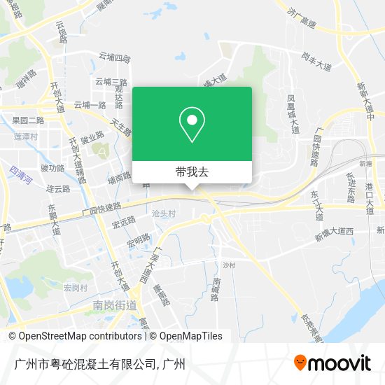 广州市粤砼混凝土有限公司地图