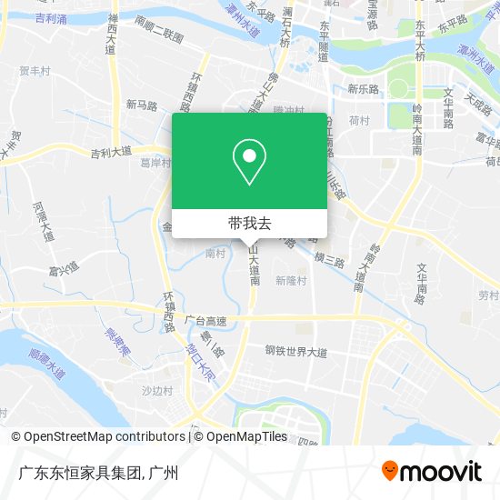 广东东恒家具集团地图