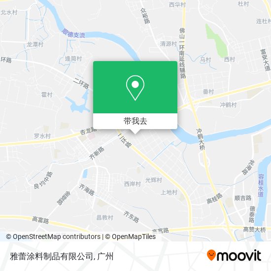 雅蕾涂料制品有限公司地图