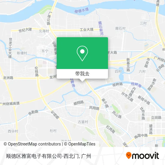 顺德区雅富电子有限公司-西北门地图