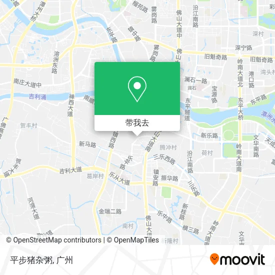 平步猪杂粥地图
