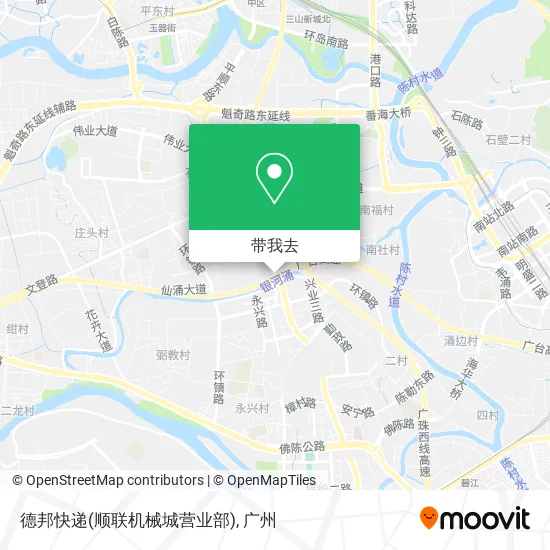 德邦快递(顺联机械城营业部)地图