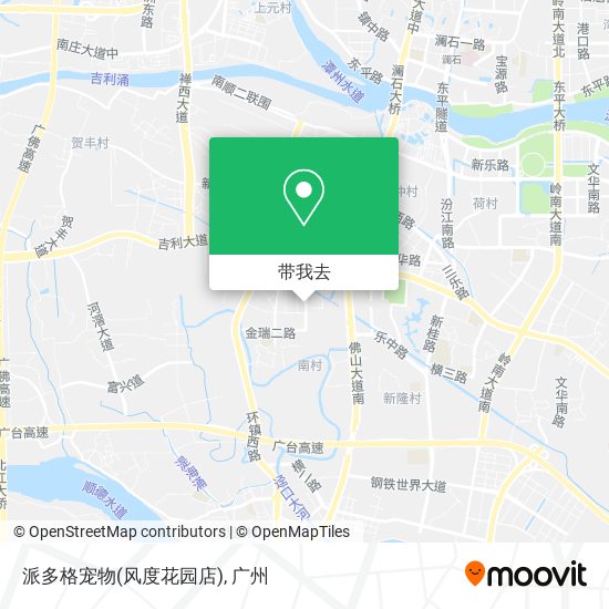 派多格宠物(风度花园店)地图