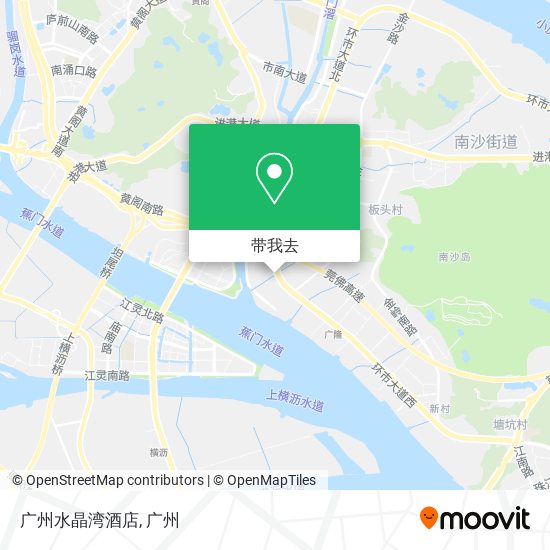 广州水晶湾酒店地图