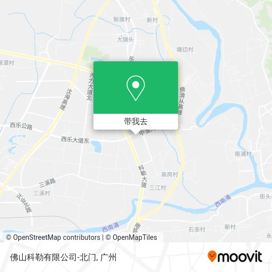 佛山科勒有限公司-北门地图