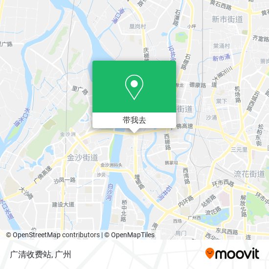 广清收费站地图