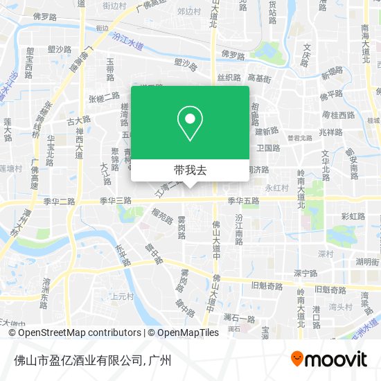 佛山市盈亿酒业有限公司地图