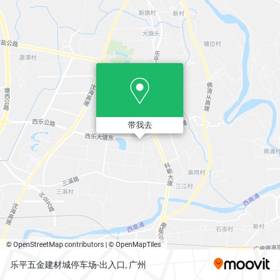 乐平五金建材城停车场-出入口地图