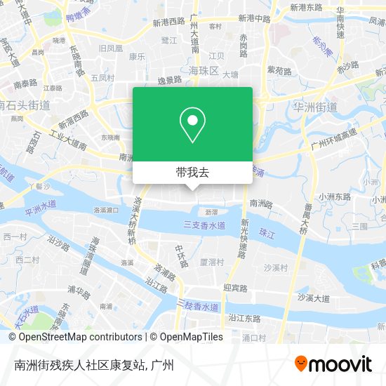 南洲街残疾人社区康复站地图