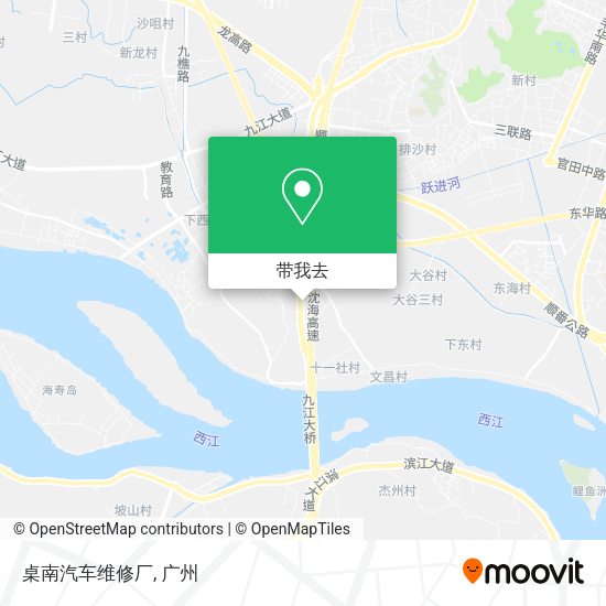 桌南汽车维修厂地图