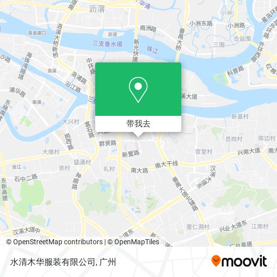 水清木华服装有限公司地图