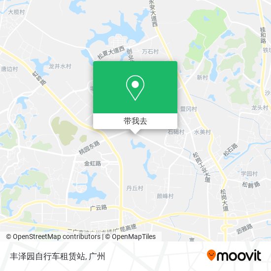 丰泽园自行车租赁站地图