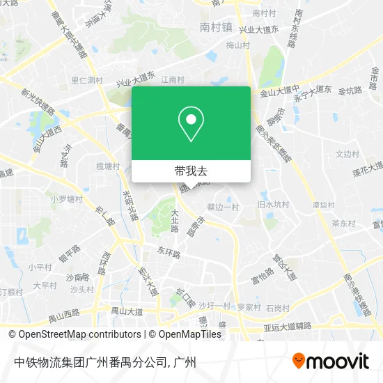 中铁物流集团广州番禺分公司地图