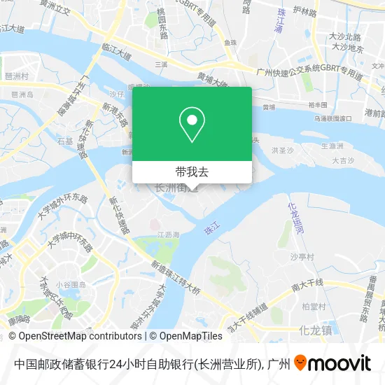 中国邮政储蓄银行24小时自助银行(长洲营业所)地图