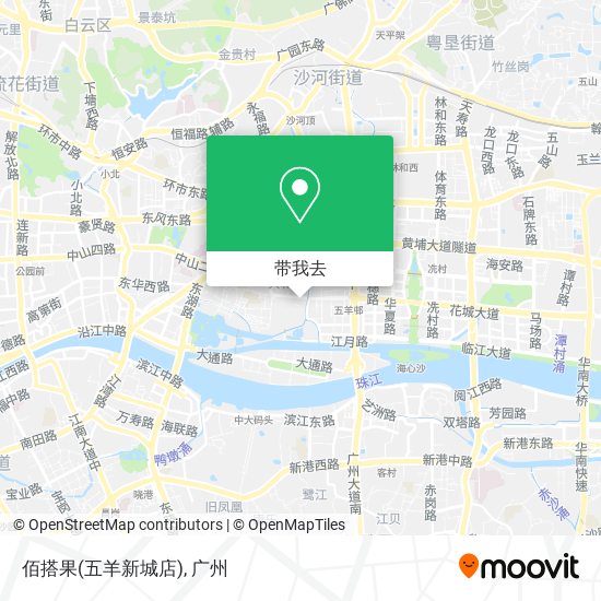 佰搭果(五羊新城店)地图