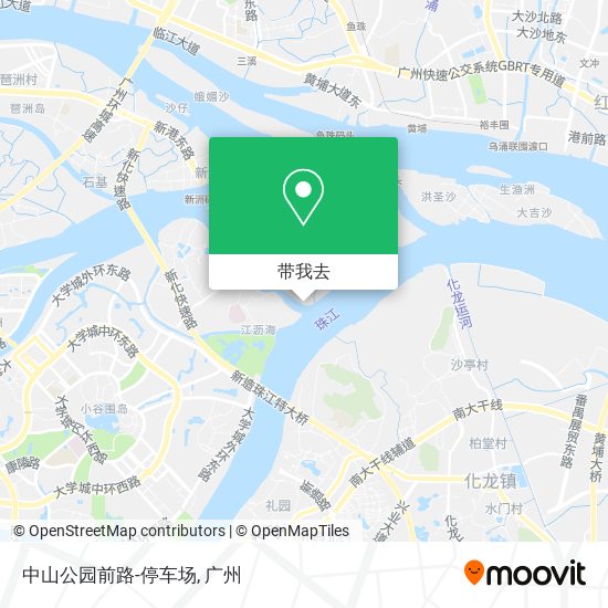 中山公园前路-停车场地图