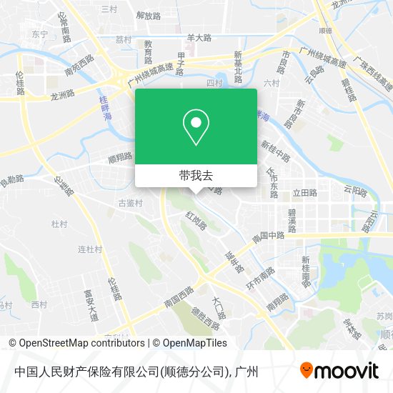 中国人民财产保险有限公司(顺德分公司)地图