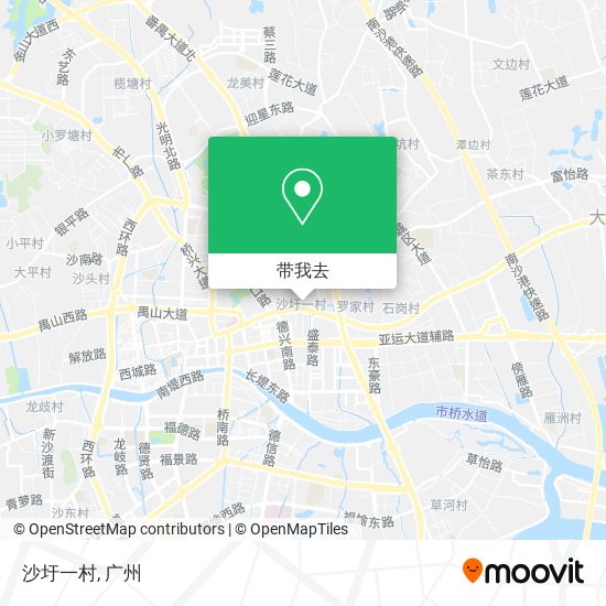 沙圩一村地图