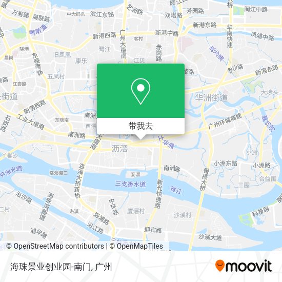 海珠景业创业园-南门地图