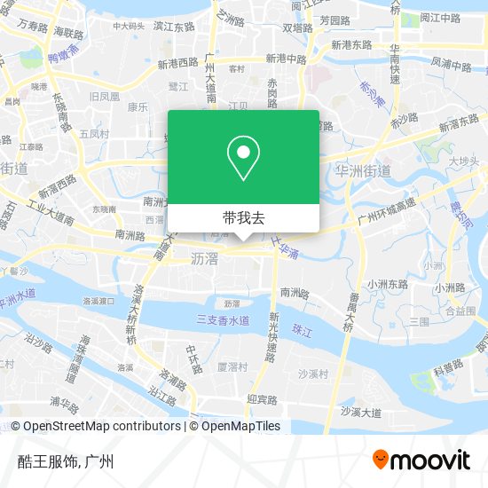 酷王服饰地图