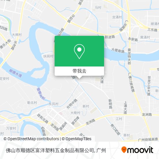 佛山市顺德区富洋塑料五金制品有限公司地图