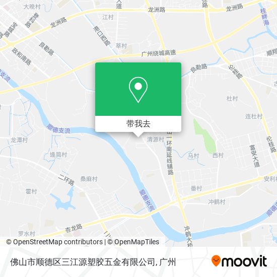 佛山市顺德区三江源塑胶五金有限公司地图