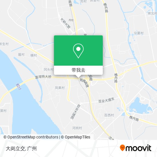 大岗立交地图