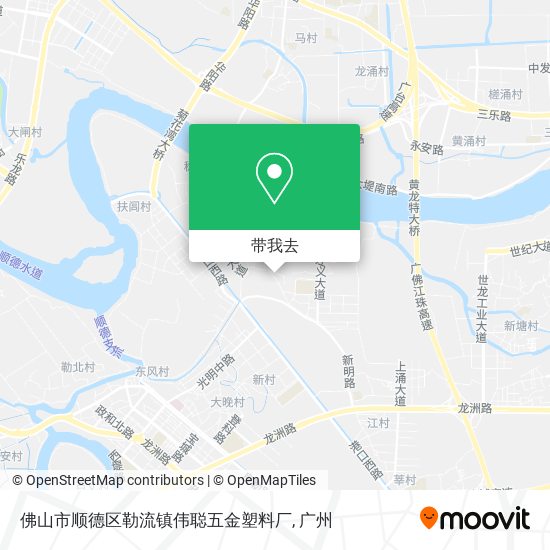 佛山市顺德区勒流镇伟聪五金塑料厂地图