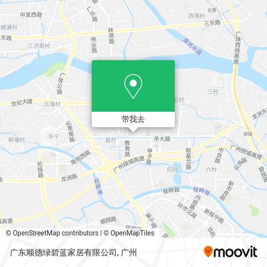 广东顺德绿碧蓝家居有限公司地图