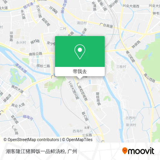 潮客隆江猪脚饭一品鲜汤粉地图