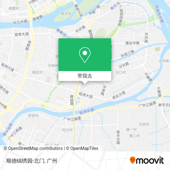 顺德锦绣园-北门地图