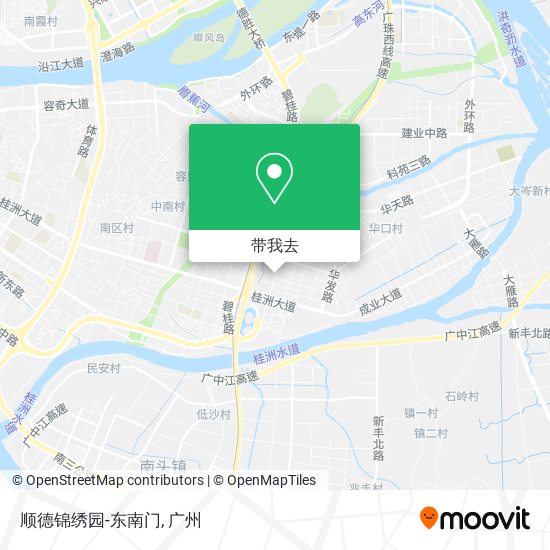 顺德锦绣园-东南门地图