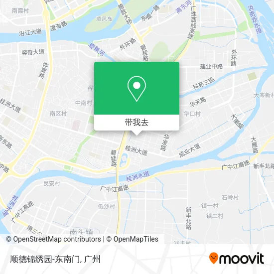顺德锦绣园-东南门地图