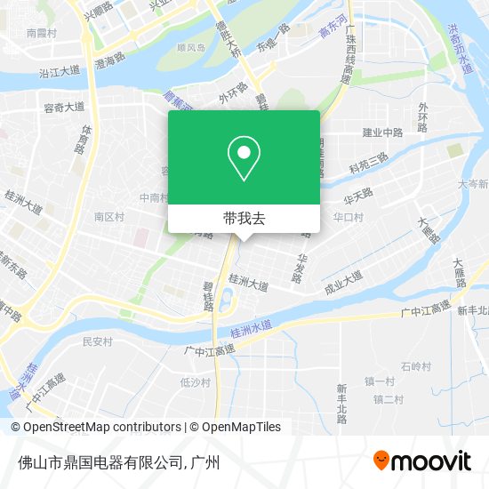 佛山市鼎国电器有限公司地图