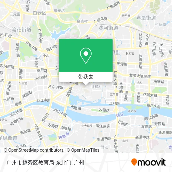 广州市越秀区教育局-东北门地图