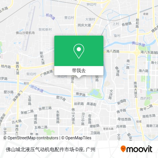 佛山城北液压气动机电配件市场-D座地图